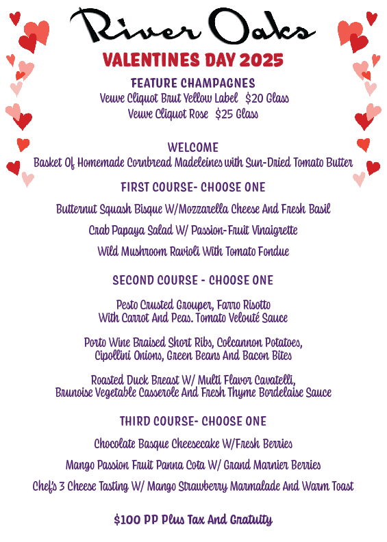 Valentines at River Oaks!!