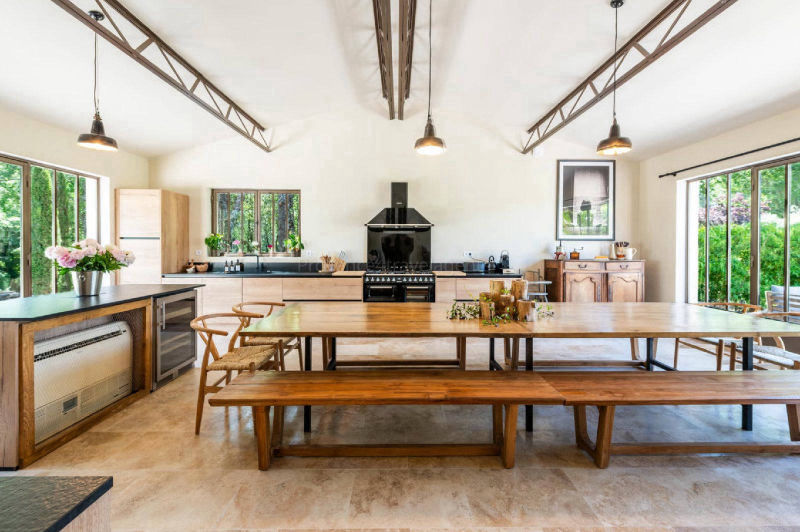 The beautiful kitchen at Bastide Gergouven Villa!