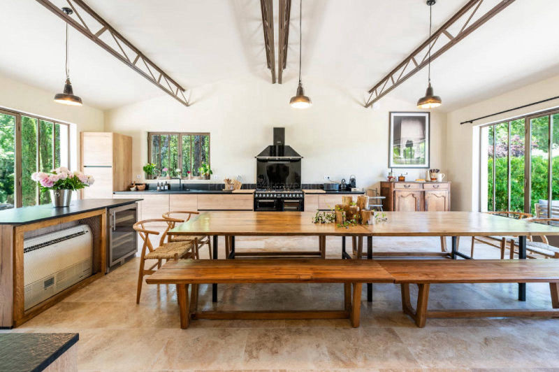 The beautiful kitchen at Bastide Gergouven Villa!